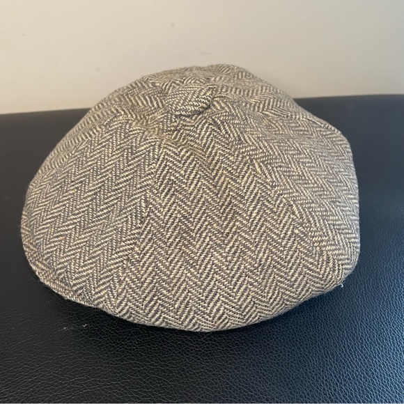 Jonathan Richard herringbone tweed Irish wool cap size 7 1/8. - Picture 2 of 6